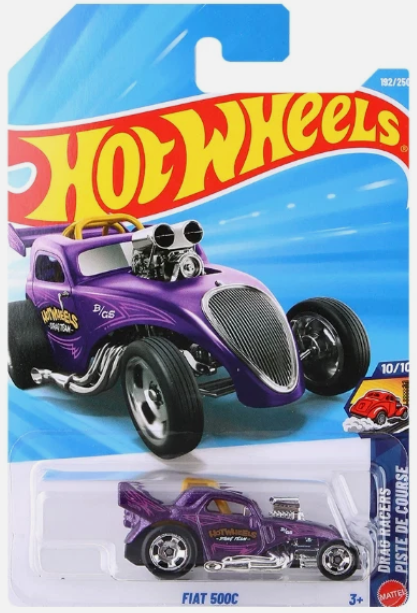 Hot Wheels 2026 #192/250, Fiat 500C, purple