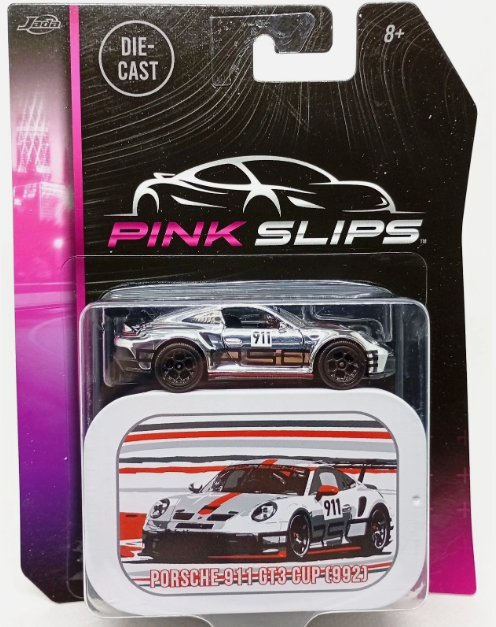 Jada Pink Slips, Porsche 911 GT3 Cup (992), chrome