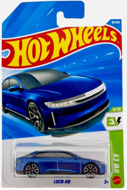 Hot Wheels 2026 #059/250, Lucid Air, blue