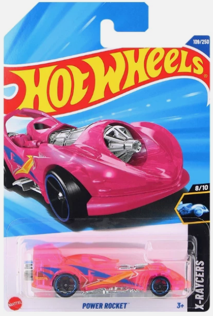 Hot Wheels 2025 #109/250, Power Rocket, pink