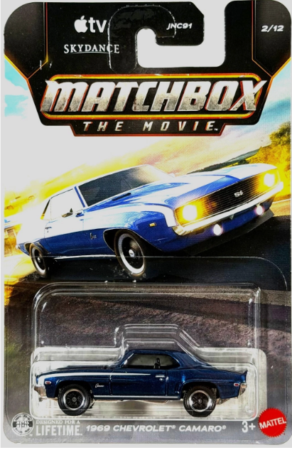 Matchbox 2026 Matchbox The Movie 2/12, 1969 Chevrolet Camaro, dark blue