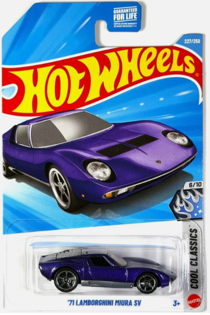 Hot Wheels 2026 #227/250, '71 Lamborghini Miura SV, violet