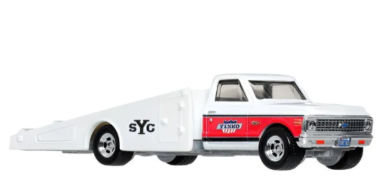 Hot Wheels 2026 Premium, '72 Chevy Ramp Truck (Truck ONLY) from Team Transport #91, NEW/LOOSE, white/red