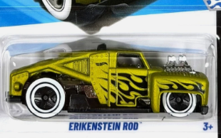 Hot Wheels 2026 #117/250, Erikenstein Rod, NEW/LOOSE, satin chartreuse
