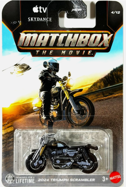 Matchbox 2026 Matchbox The Movies 4/12, 2024 Triumph Scrambler, black