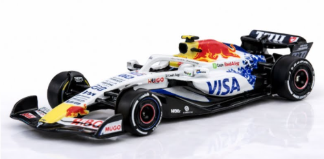 Hot Wheels 2026 Premium F1 2025 Racing, Visa Cash App - #30 Liam Lawson, NEW/LOOSE, white