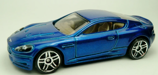 Hot Wheels 2013 #153/250, Aston Martin DB9, NEW/LOOSE, metalflake blue