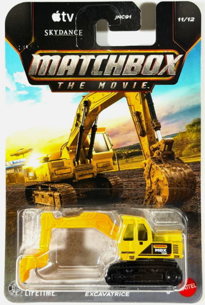 Matchbox 2026 Matchbox The Movie 11/12, MBX Excavator, yellow