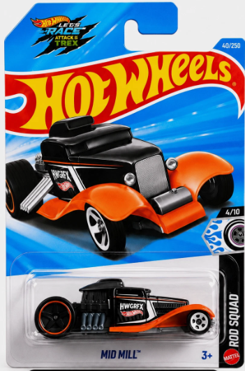 Hot Wheels 2026 #140/250, Mid Mill, black
