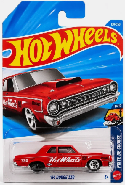 Hot Wheels 2026 #126/250, '64 Dodge 330, red