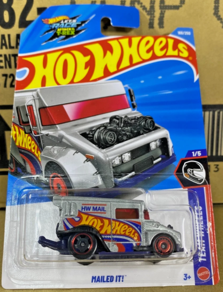 Hot Wheels 2026 #168/250, Mailed It!, grey