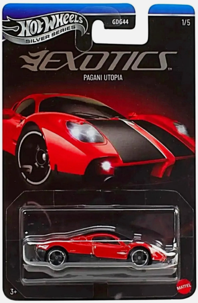 Hot Wheels 2026 Silver Series Exotics 1/5, Pagani Utopia, red