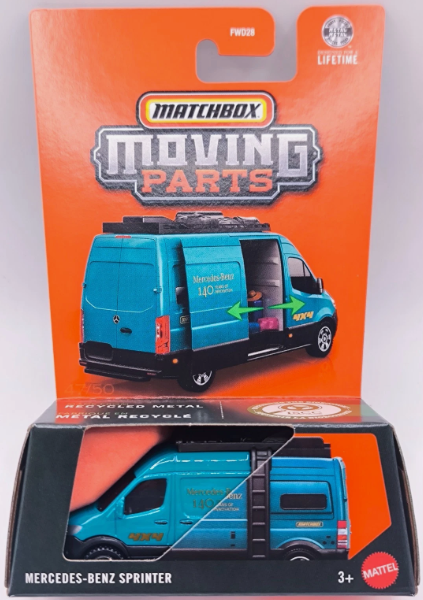 Matchbox 2026 Moving Parts, Mercedes-Benz Sprinter, teal