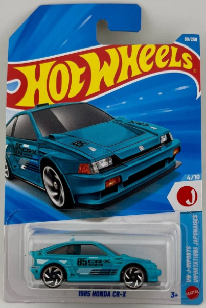 Hot Wheels 2026 #089/250, 1985 Honda CR-X, turquoise