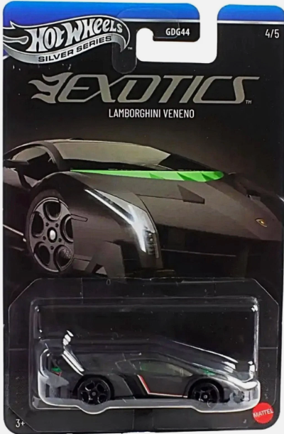 Hot Wheels 2026 Silver Series Exotics 4/5, Lamborghini Venemo, black