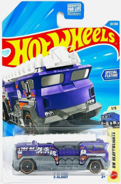 Hot Wheels 2026 #032/250, 5 Alarm, purple