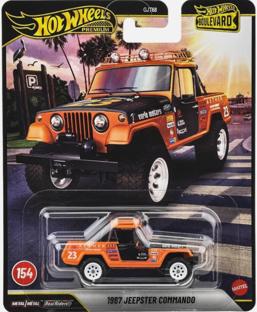 Hot Wheels Boulevard Series #154, 1967 Jeepster Commando, orange