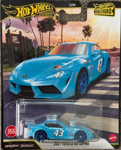 Hot Wheels Boulevard Series #155, 2021 Toyota GR Supra, blue