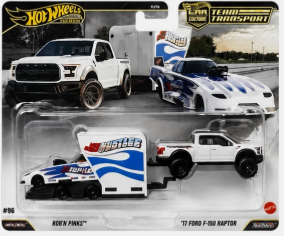 Hot Wheels Car Culture Team Transport #96, Rob 'N Pinks & '17 Ford F-150 Raptor