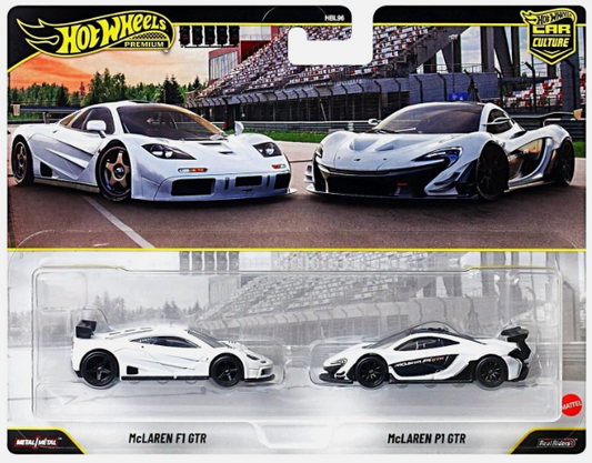Hot Wheels 2026 Premium 2-Pack, McLaren F1 GTR & McLaren P1 GTR