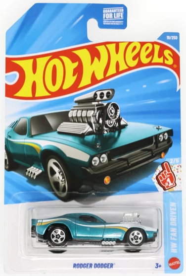 Hot Wheels 2026 #019/250, Rodger Dodger, teal