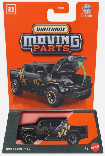 Matchbox 2026 Moving Parts, GMC Hummer EV, black