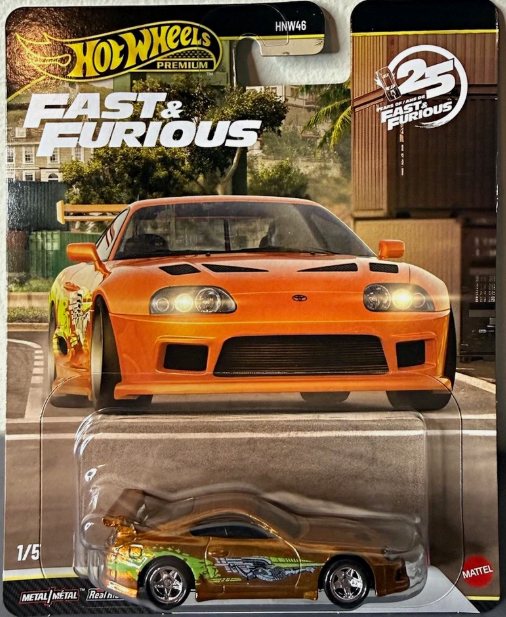 Hot Wheels 2026 Premium Fast & Furious 25th Mix 4 1/5, Toyota Supra, spectraflame orange