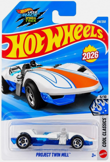 Hot Wheels 2026 #219/250, Project Twin Mill, white