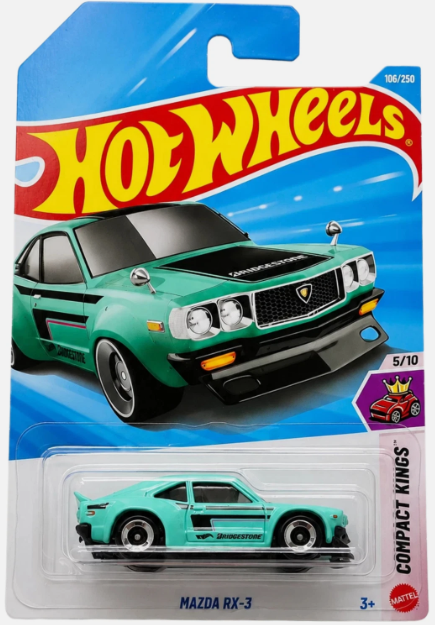 Hot Wheels 2026 #106/250, Mazda RX-3, turquoise