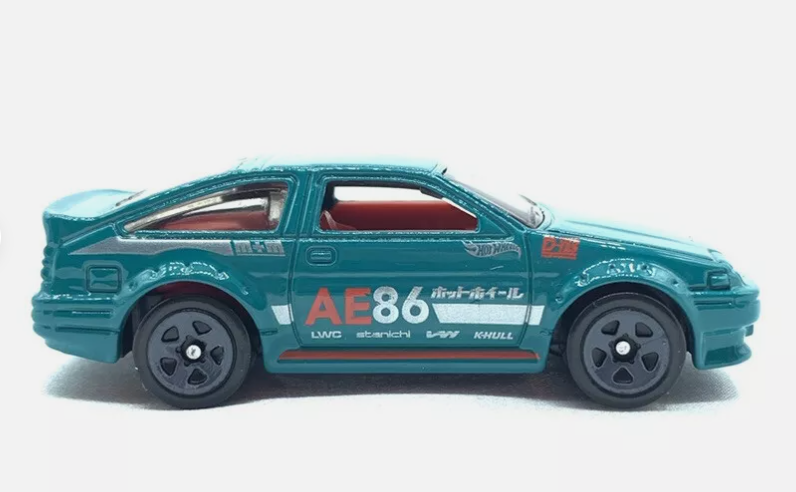 Hot Wheels 2023 Multipack Exclusive Toyota AE86 Corolla, NEW/LOOSE, teal