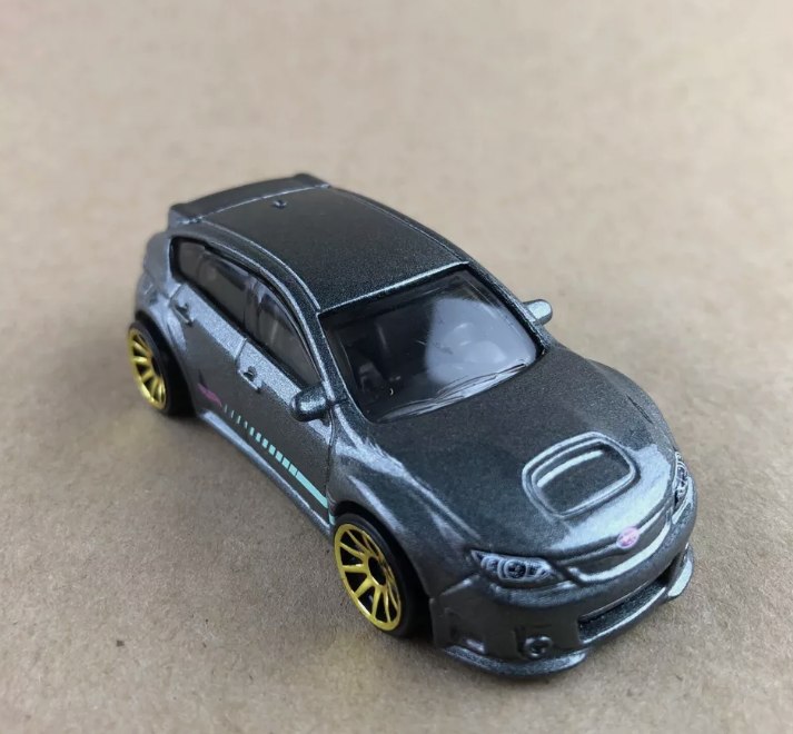 Hot Wheels 2023 #021/250 Subaru WRX STI, NEW/LOOSE, metalflake grey