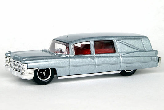 Matchbox 2008 #055/75, 1963 Cadillac Hearse, NEW/LOOSE, silver