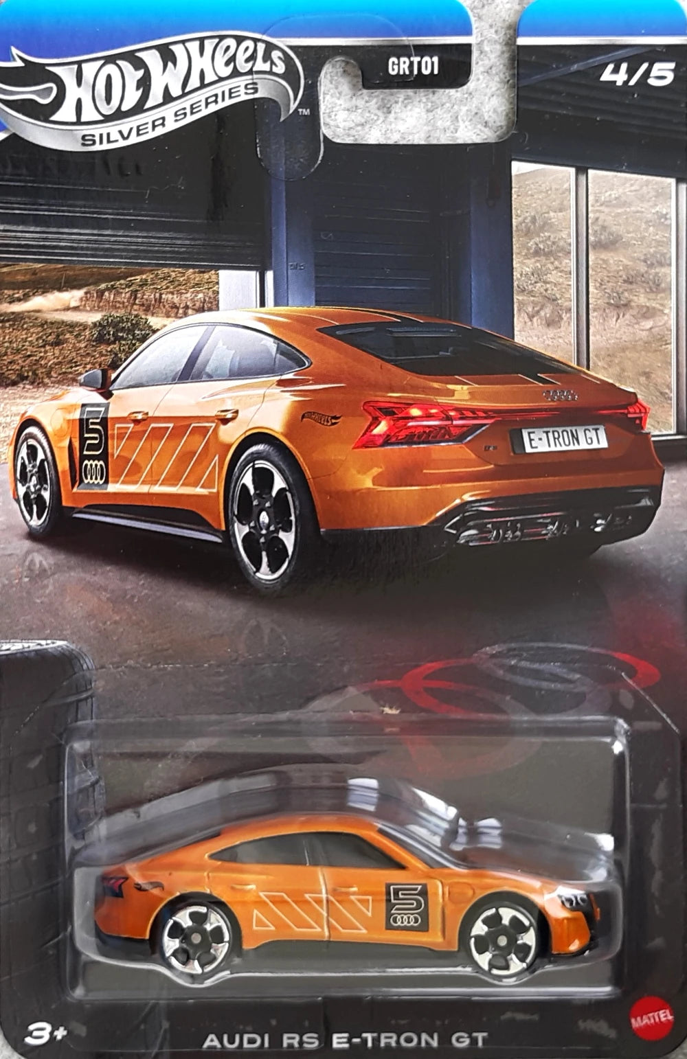Hot Wheels 2026 Silver Series Audi Series 4/5, Audi RS e-tron GT, vegas yellow