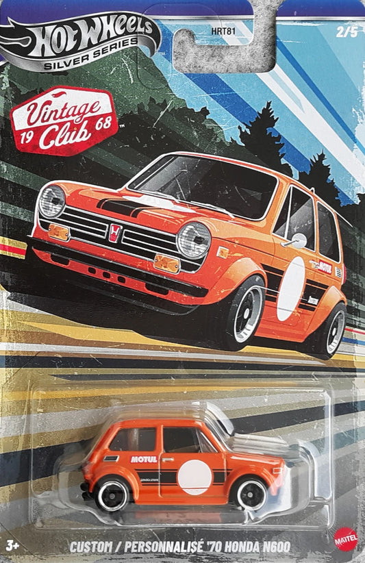 Hot Wheels 2026 Silver Series Vintage Club Grand Prix 2/5, Custom '70 Honda N600, orange