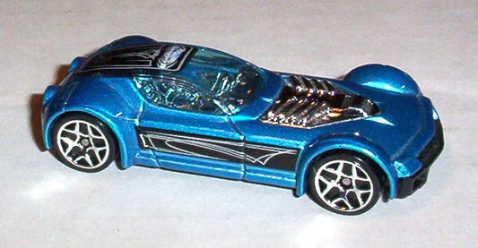 Hot Wheels 2003 #107, Ballistik, PREOWNED/LOOSE, metalflake blue
