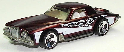 Hot Wheels 1998 #687, Stutz Blackhawk, NEW/LOOSE, metalflake dark red