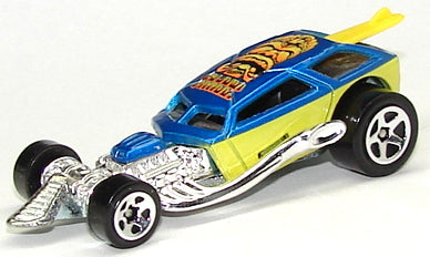 Hot Wheels 2004 #209 Surf Crate, NEW/LOOSE, blue & yellow