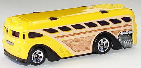 Hot Wheels 2001 #14, Surfin' School Bus, NEW/LOOSE, yellow