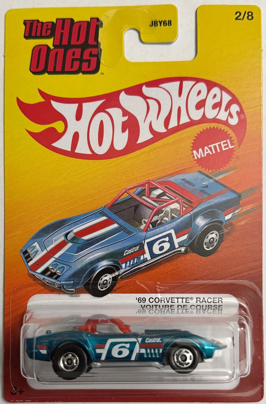 Hot Wheels 2026 The Hot Ones Mix A 2/8, '69 Corvette Racer, spectraflame blue