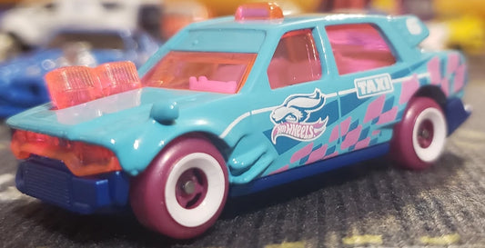 Hot Wheels 2025 Spring 4/5, Time Attaxi, NEW/LOOSE, turquoise