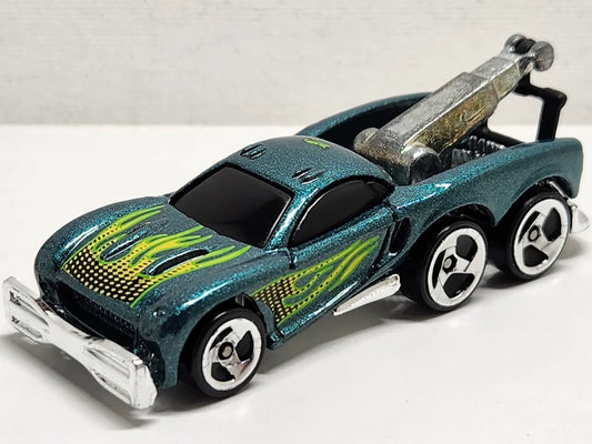Hot Wheels 1999 #1007, Tow Jam, NEW/LOOSE, metalflake green