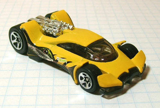 Hot Wheels 2002 #077 Vulture, PREOWNED/LOOSE, yellow