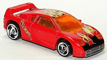 Hot Wheels 2000 #208 Zender Fact 4, PREOWNED/LOOSE, red