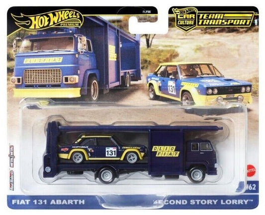 Hot Wheels Car Culture Team Transport #62 Fiat 131 Abarth & Second Story Lorry