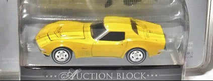Greenlight, Barrett-Jackson Collection - 1972 Chevrolet Corvette, NEW/LOOSE, yellow