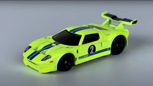 Hot Wheels 2024 Neon Speeders 3/8 Ford GT, NEW/LOOSE, yellow