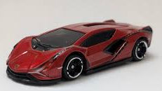 Hot Wheels 2025 Hybrid Speed 2/5 Lamborghini Sian FKP 37, NEW/LOOSE, candy apple red