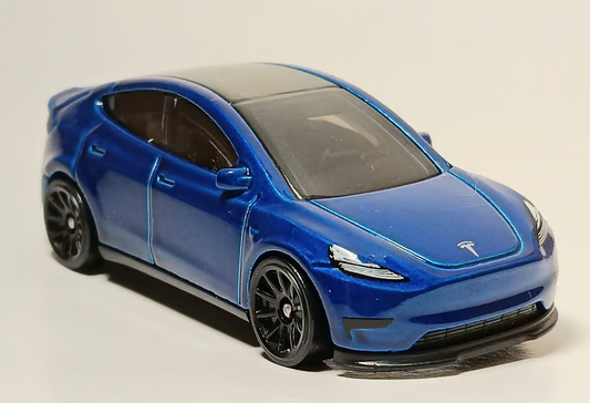 Hot Wheels 2024 #015/250 Tesla Model Y, NEW/LOOSE, blue