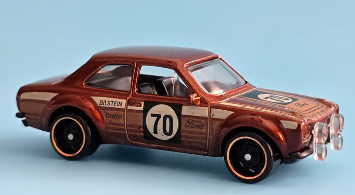Hot Wheels 2026 #161/250, '70 Ford Escort RS1600, NEW/LOOSE, metalflake brown