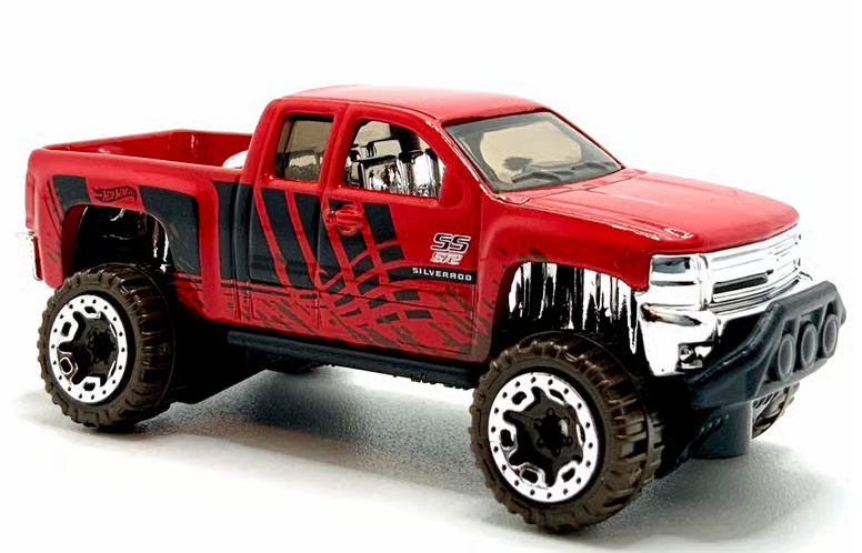 Hot Wheels 2026 Multipack Exclusive, Chevy Silverado Off Road, NEW/LOOSE, red